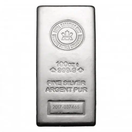 100 ounce silver bar various in ajax ontario