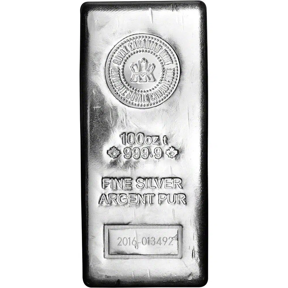 we buy 100 ounce rcm silver bars